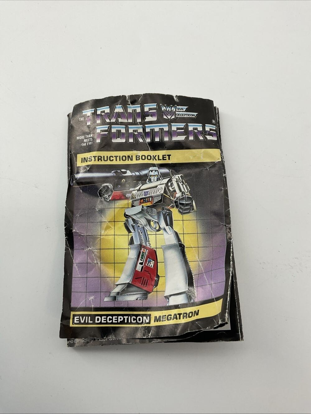 VINTAGE HASBRO TRANSFORMERS G1 MEGATRON INSTRUCTION BOOKLET USED RARE